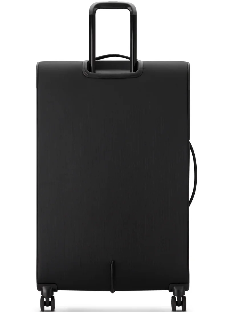 United Colors Of Benetton  Color Block 81 Cm 4-Double Wheeled Softside Expandable Check-In Luggage Trolley Case - Black  | Best Price UAE